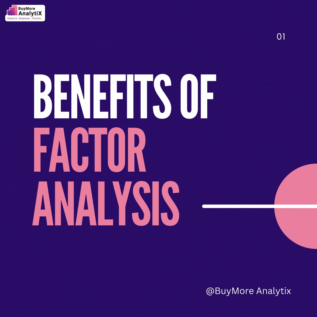BuyMoreAnalytiX's tweet photo. Benefits of Factor Analysis! 📊
#FactorAnalysis #DataAnalysis #DataScience #Statistics #PatternRecognition #MachineLearning #DimensionalityReduction #PredictiveModeling #DataInsights #DataAnalytics #BuymoreAnalytix https://t.co/UFQ2RSETpH