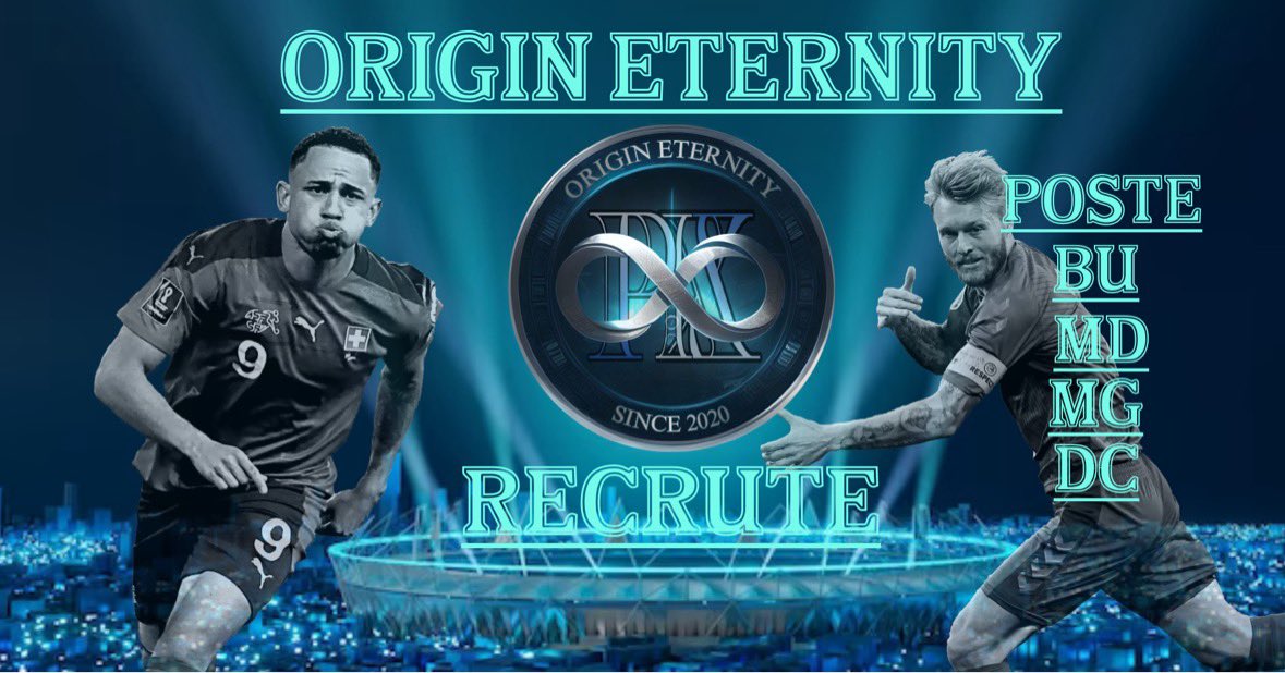 Salut a tous la Origin EternitY cherche des joueurs pour pour renforcer sont effectifs hésiter pas à nous contacter en dm
