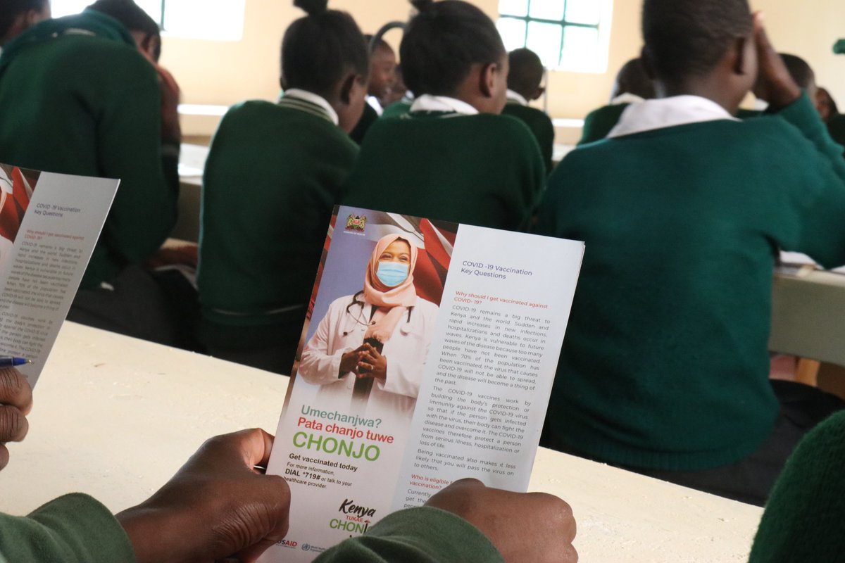 Remember, Covid19 vaccines are safe and can be accessed in health facilities. Be fully protected by receiving all your doses. Get your second dose and booster shots today! #PataChanjoKaaChonjo