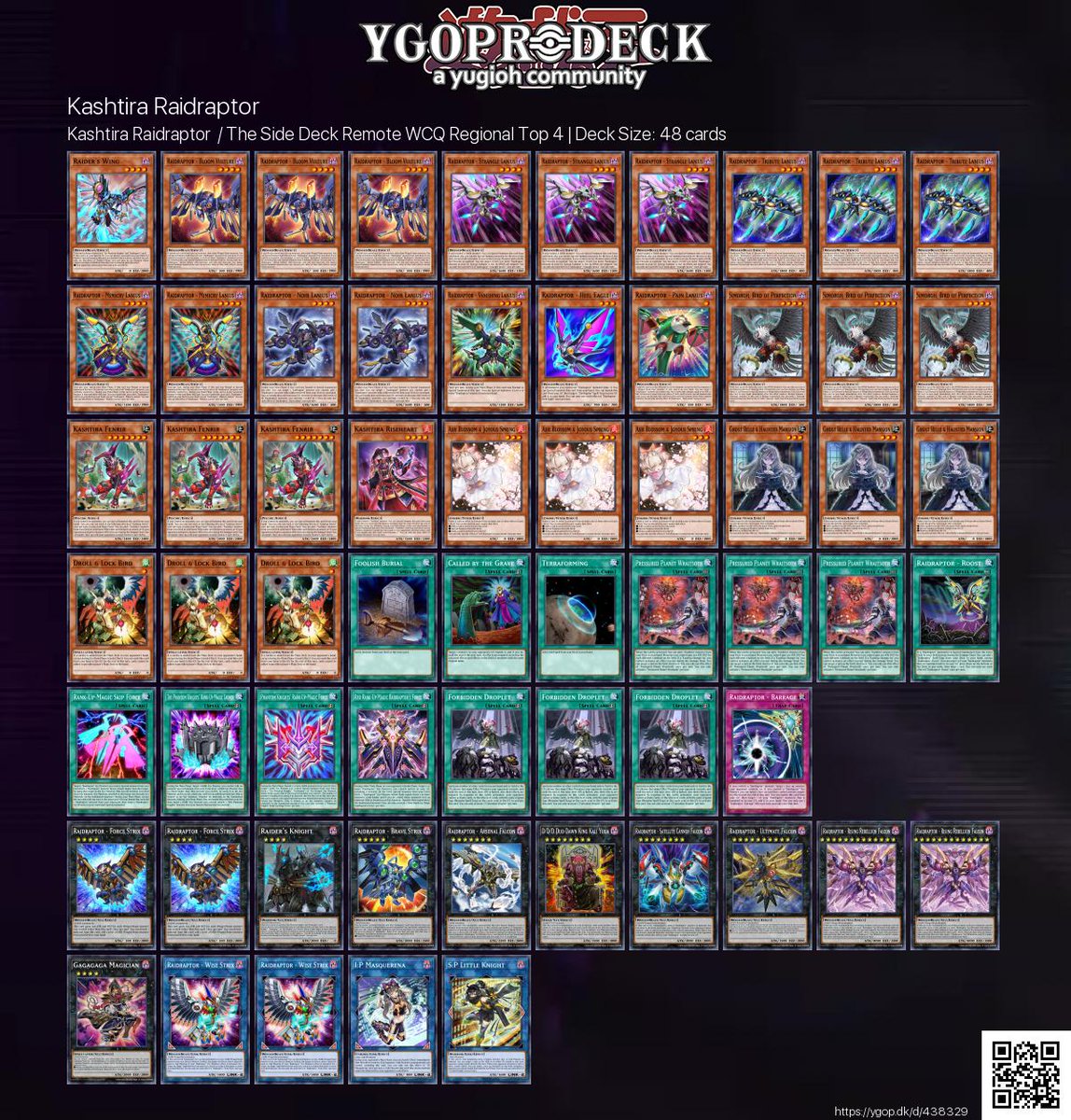 raidraptor yugioh deck CR03-AE034 Raidraptor