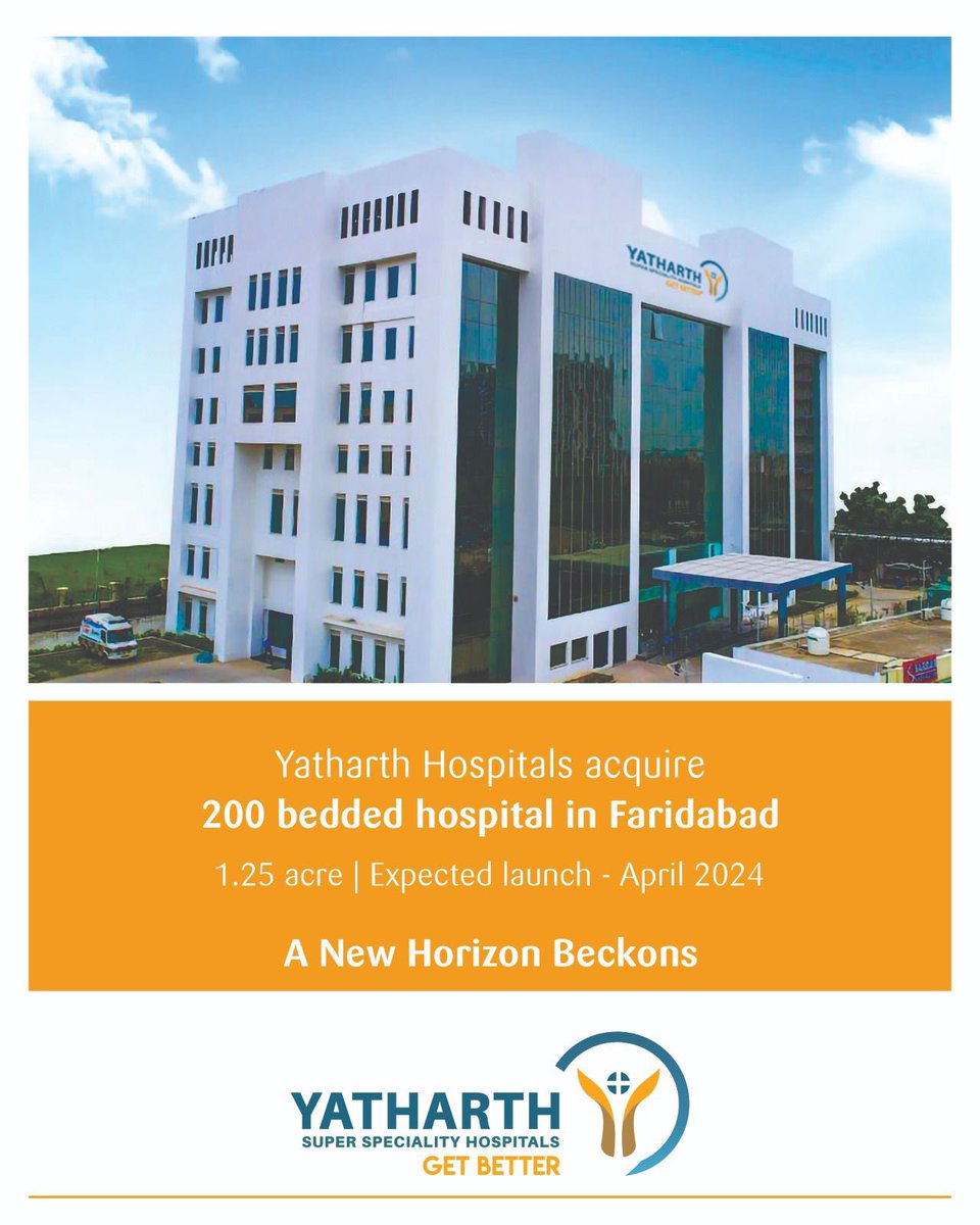 The Yatharth Hospital family has now expanded. We welcome the multi-specialty Asian Fidelis Hospital into the fold 🛏️🏥
.
.
🏷 #Yatharthhospital #Yatharthhospitalfaridabad #faridabad #newhospital #hospitallaunch #faridabadhospital #besthospitalinfaridabad #delhincr #faridabadnews