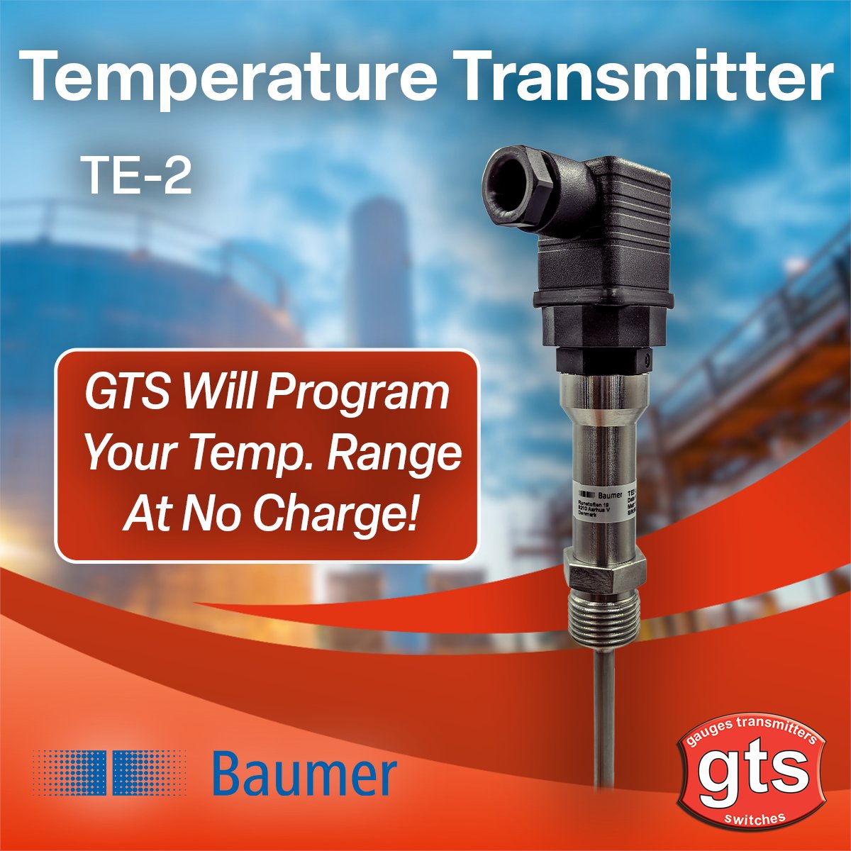 gtsgauges's tweet photo. The Baumer TE2 Temperature Transmitter features a compact and rugged design and offers precise measurements.

Visit the website or give us a ring to get your TE2 Temperature Transmitter! https://t.co/zeBtuCJG3f

#temperature #AustralianBusiness #industrialequipment https://t.co/27deFswvDh