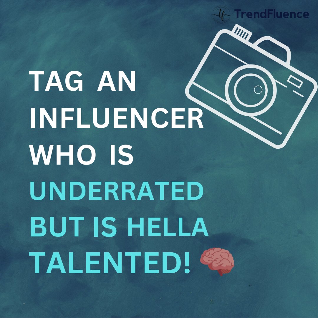 TrendFluenc's tweet photo. Know an Underrated influencer with hidden
Superpowers? Tag them, go on!
Let's spread some positivity and support creators✨
#appriciationpost #tagpost #contentcreation
#contentcreator #nanoinfluencer #support
#trendfluence https://t.co/CF3QyfnvxL