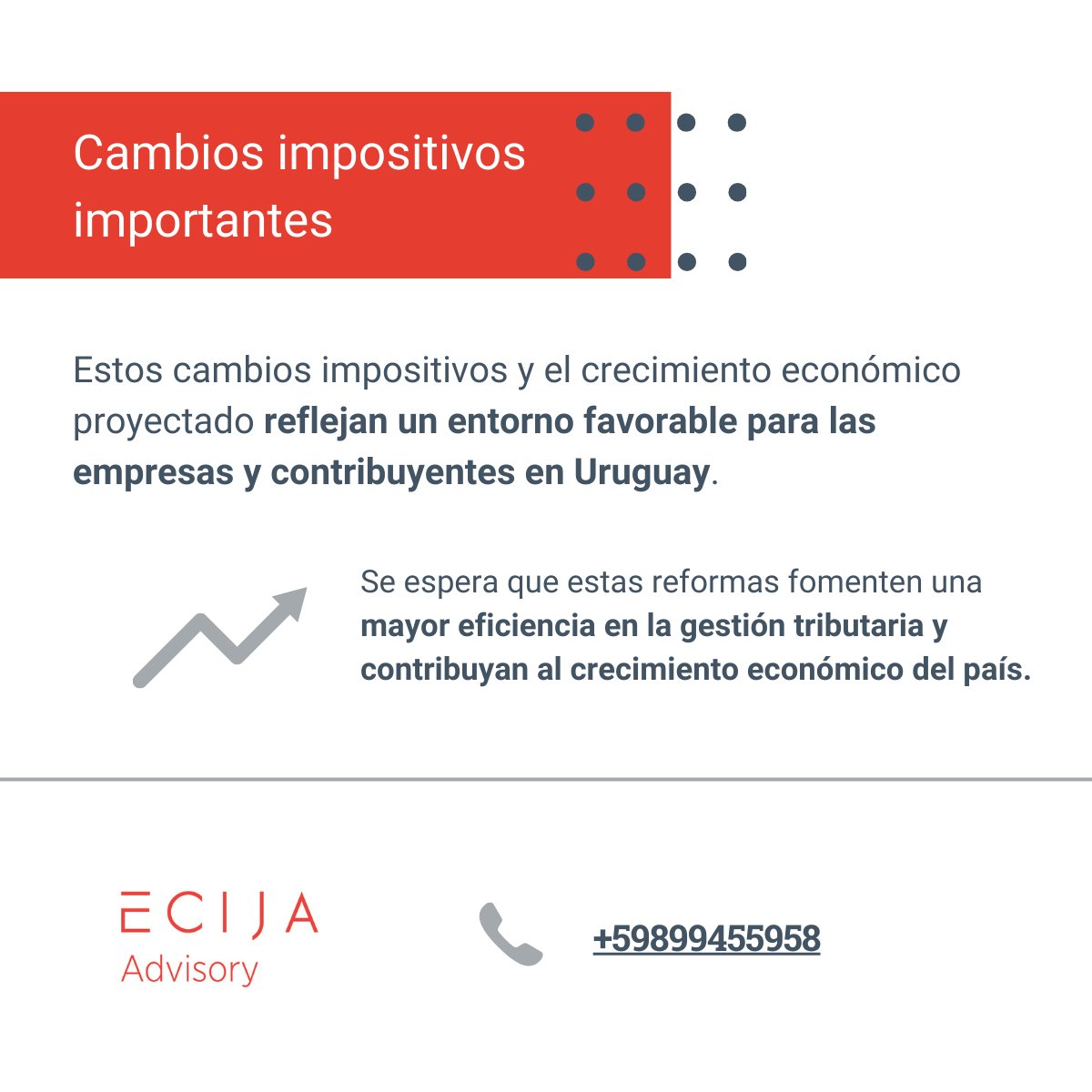 📣 ¡Uruguay se proyecta para un 2024 de crecimiento del 32% en su PIB, respaldado por reformas fiscales clave!

Crecimiento apoyado por un panorama económico que ofrece estabilidad y oportunidades para el crecimiento​​​​​​.

#ECIJAAdvisory #economía #uruguay