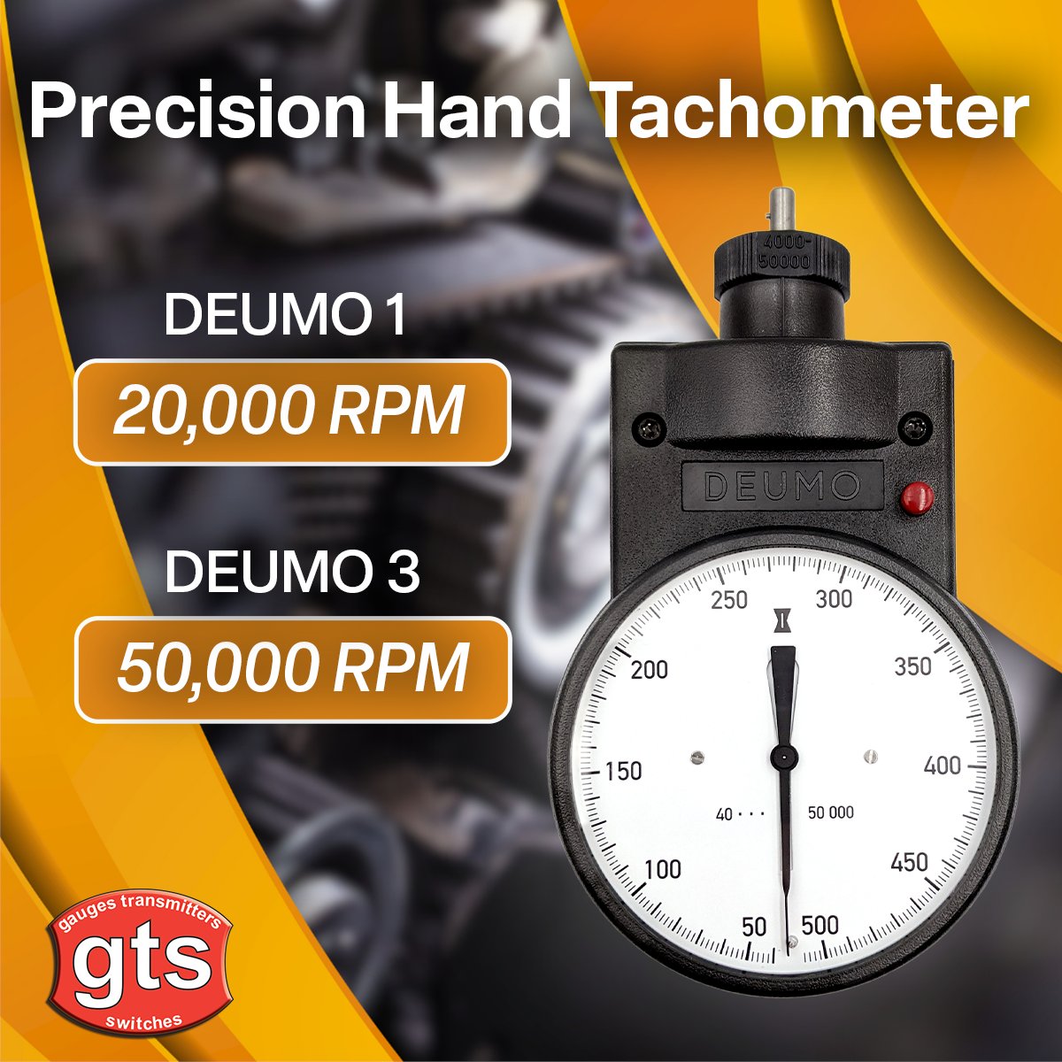 gtsgauges's tweet photo. The DEUMO Precision Hand Tachometer provides a fast and trouble-free measurement of velocities and speeds making it ideal for servicing and maintenance

Deumo 1: https://t.co/mhHo5CpBWS
Deumo 3: https://t.co/5KYlD8gYqb

#mechanical #australianbusiness #instrumentation #tachometer https://t.co/v0FlPxaGYl