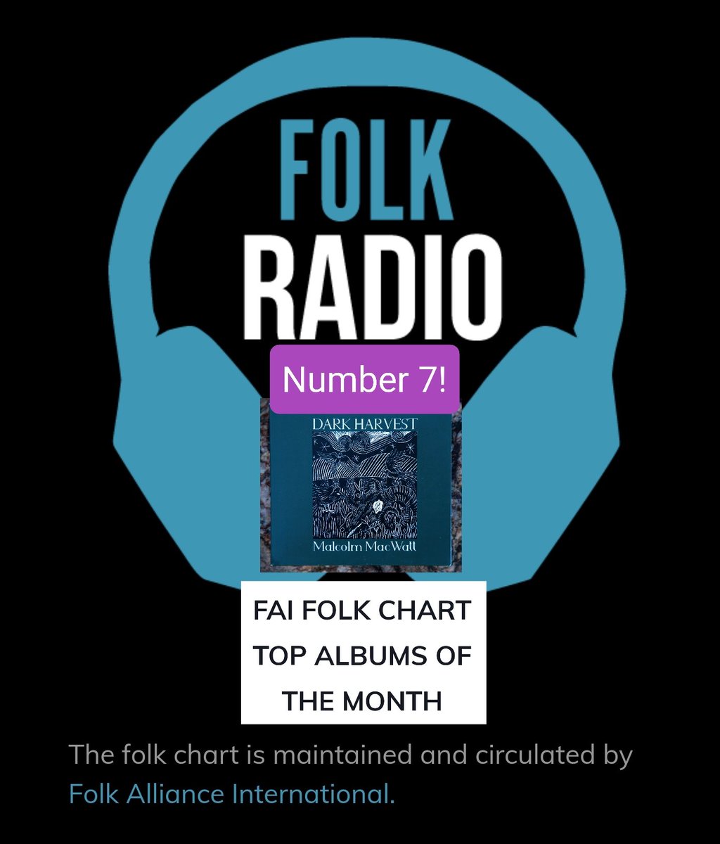 Gratifying to see 'Dark Harvest' breaking into the #Top10 @folkalliance 🇺🇸🏴󠁧󠁢󠁳󠁣󠁴󠁿 charts this month 🤩 #folkmusic #folkchart #americana #singersongwriter #music #charts #folksinger #folkalbum #newmusic #newalbum #folk #rootsmusic #folkradio #new
