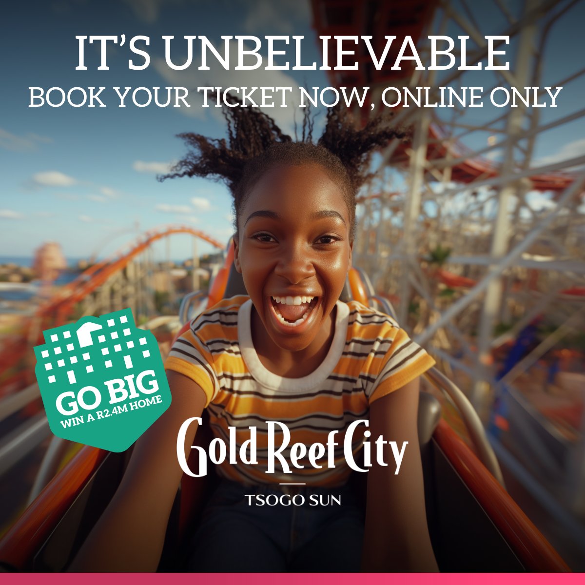 Have the ride of your life, experience dizzying heights and heart-pumping action for just R250pp. All-day access, all-day fun and all-day excitement at the Theme Park. Book now bit.ly/46RC2Nl