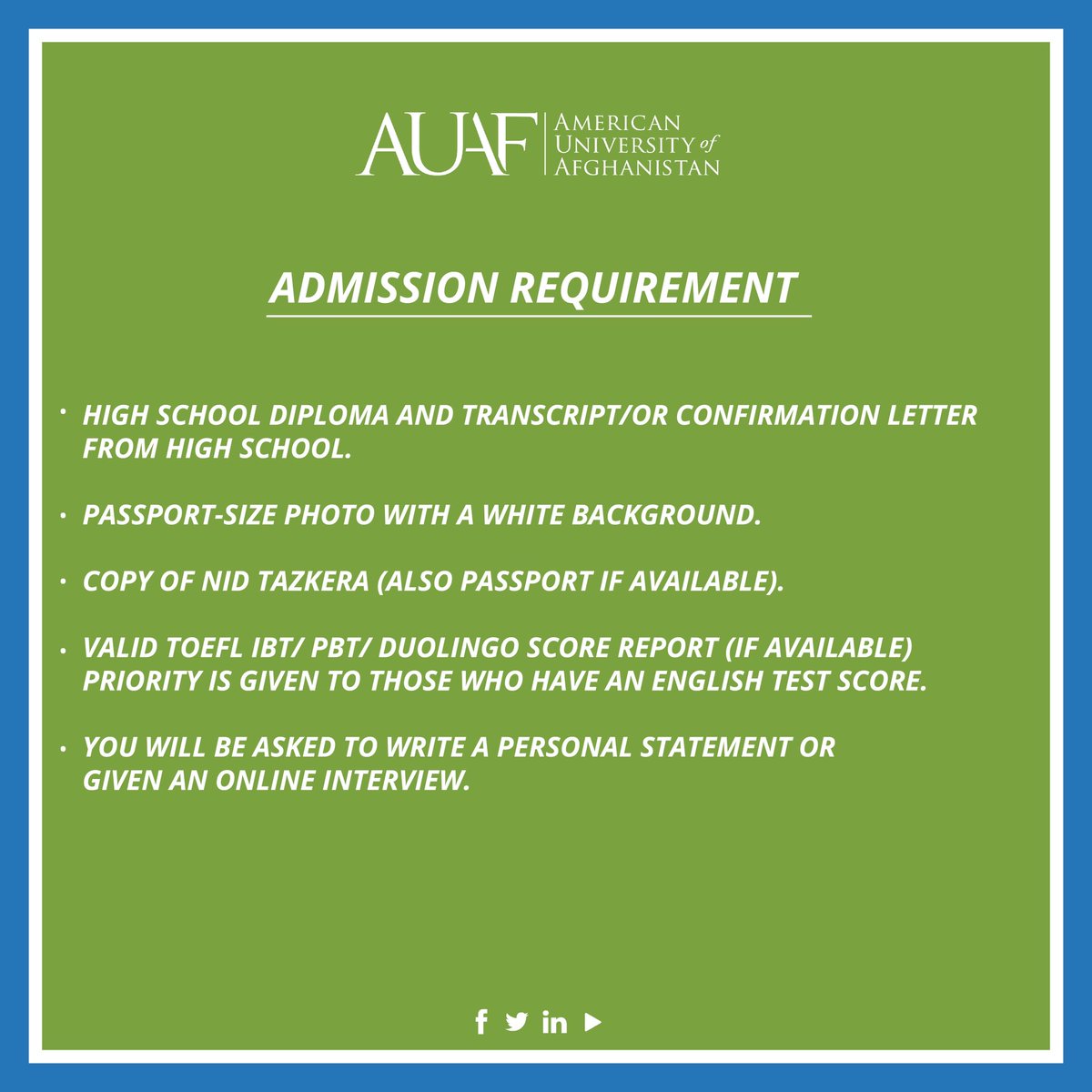 American University of Afghanistan tweet media