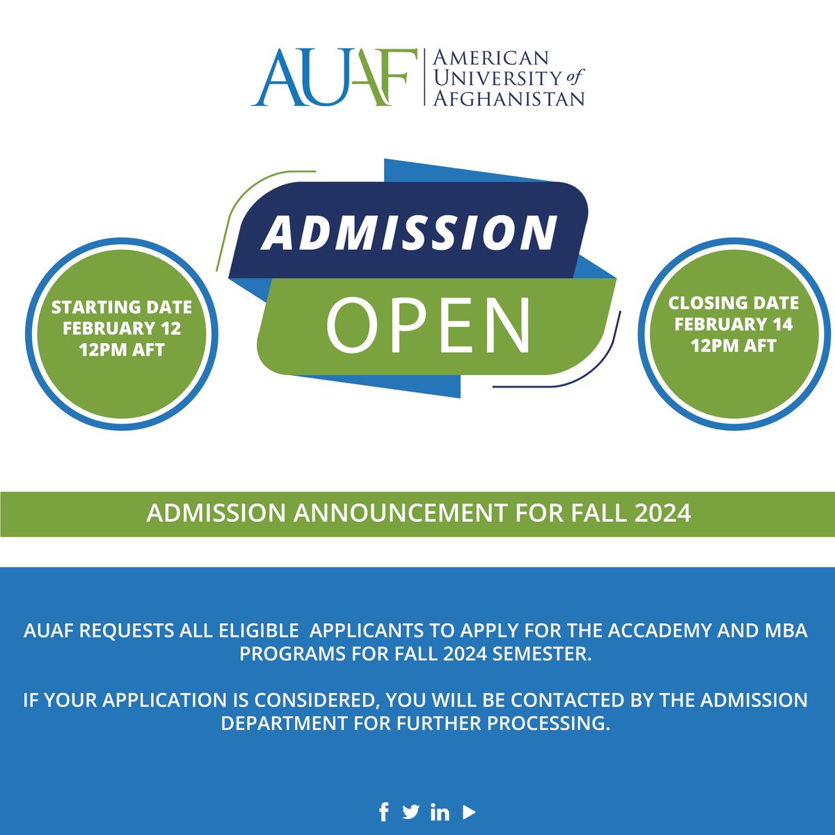 American University of Afghanistan tweet media