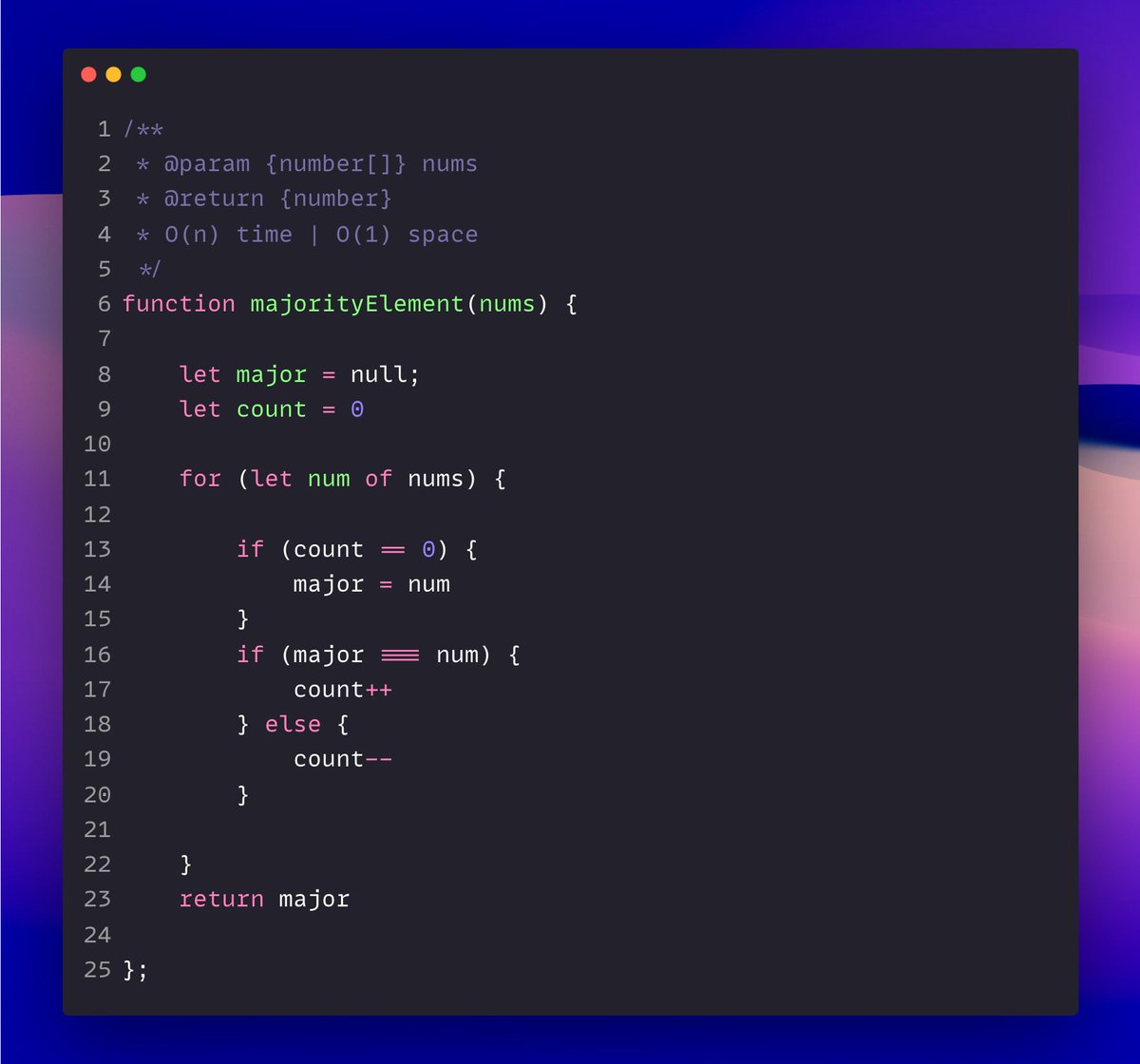 mesunilbagde's tweet image. Daily Coding Problem

169. Majority Element

It took about 5 mins, reason it was easy problem and
I have solve this prev. not impressive 😑

#coding #alwaysbecoding #learnbydoing #javascript #leetcodestreak