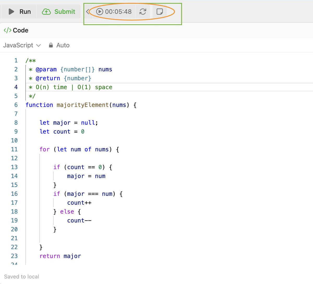 mesunilbagde's tweet image. Daily Coding Problem

169. Majority Element

It took about 5 mins, reason it was easy problem and
I have solve this prev. not impressive 😑

#coding #alwaysbecoding #learnbydoing #javascript #leetcodestreak