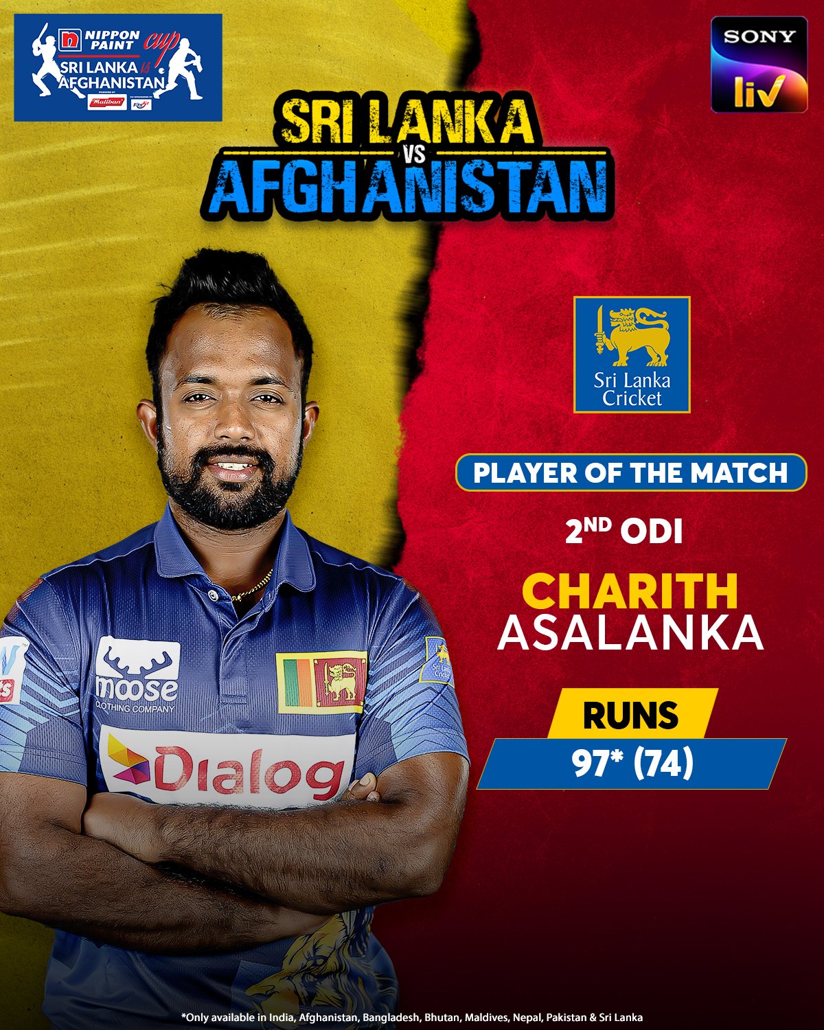 Sonyliv 2nd best sale odi