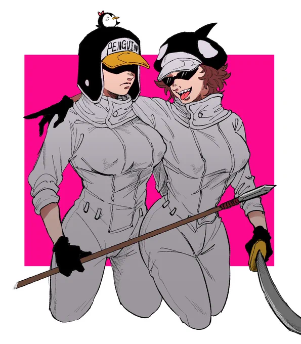 再掲するか…‼️🐧🐬女体化…‼️‼️‼️ 