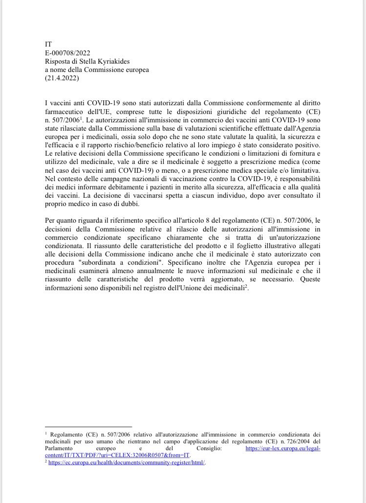 ‼️Parte 2 - Non c’è scudo penale che tenga per i medici “vaccinatori”-Covid-19 - vedi precedente post
Qui ulteriore documentazione che conferma che erano soprattutto (ma non solo) i medici “vaccinatori” a dover informare debitamente i “vaccinandi” in merito alle informazioni