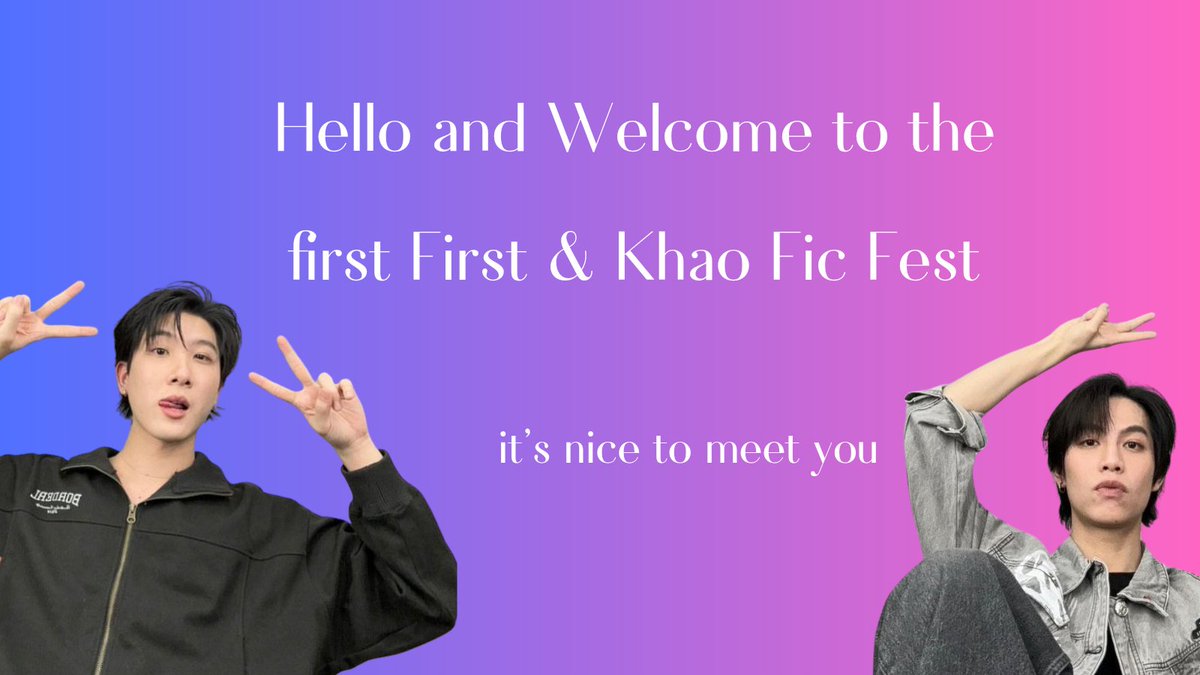 FirstKhaoFest's tweet image. Welcome to the first #FirstKhao Fic Fest. 🥰🫶🏼 everyone is welcome and we hope you'll enjoy this as much as we'll enjoy hosting. 
You will find everything you need to know about the fest here.
-🌻🎭🌊