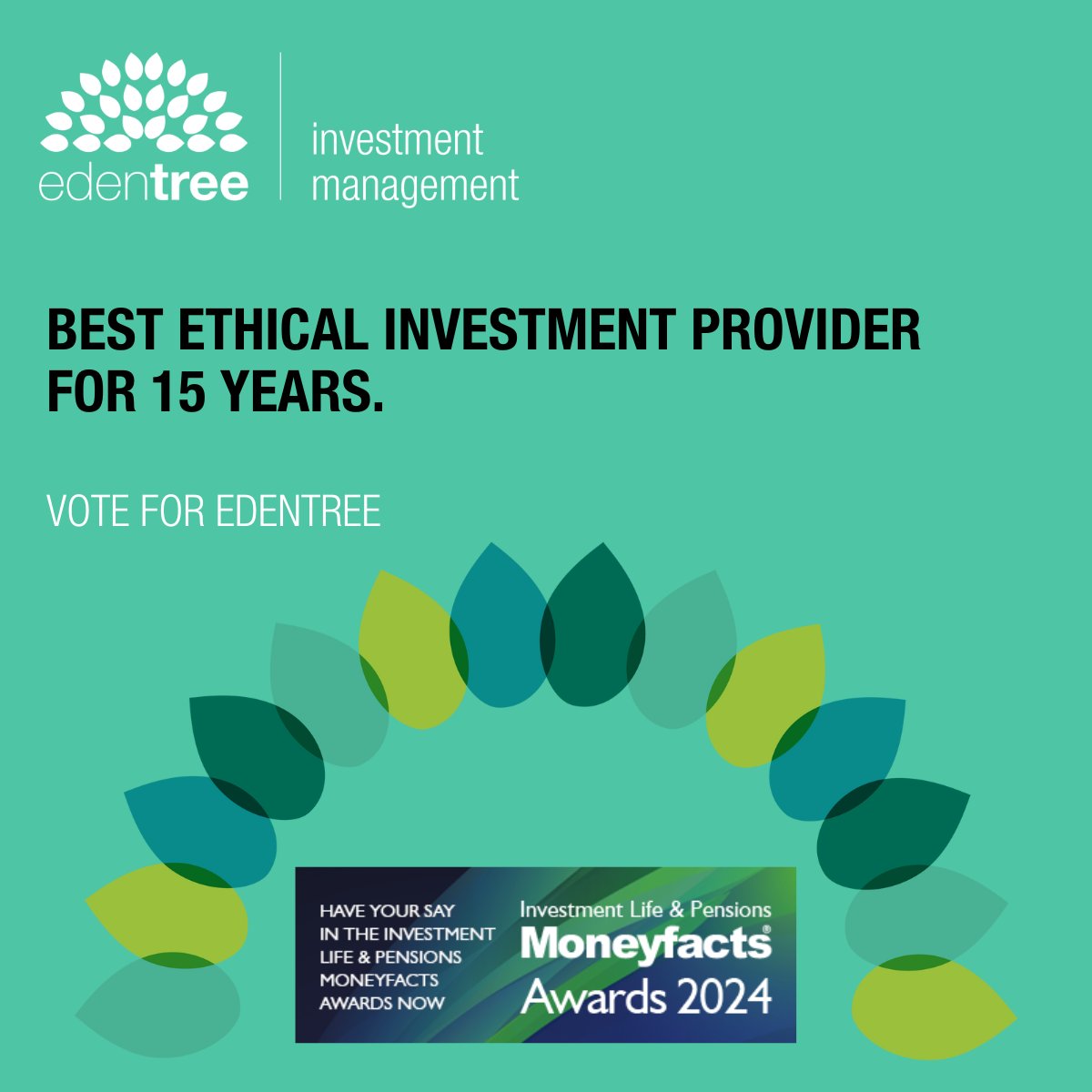 Voting is now open for the 2024 @moneyfacts awards. Please show your support for EdenTree by following the link below and nominating us in the Best Ethical Investment Provider category ow.ly/yBTI50QvjH3 #responsibleinvesting #votenow