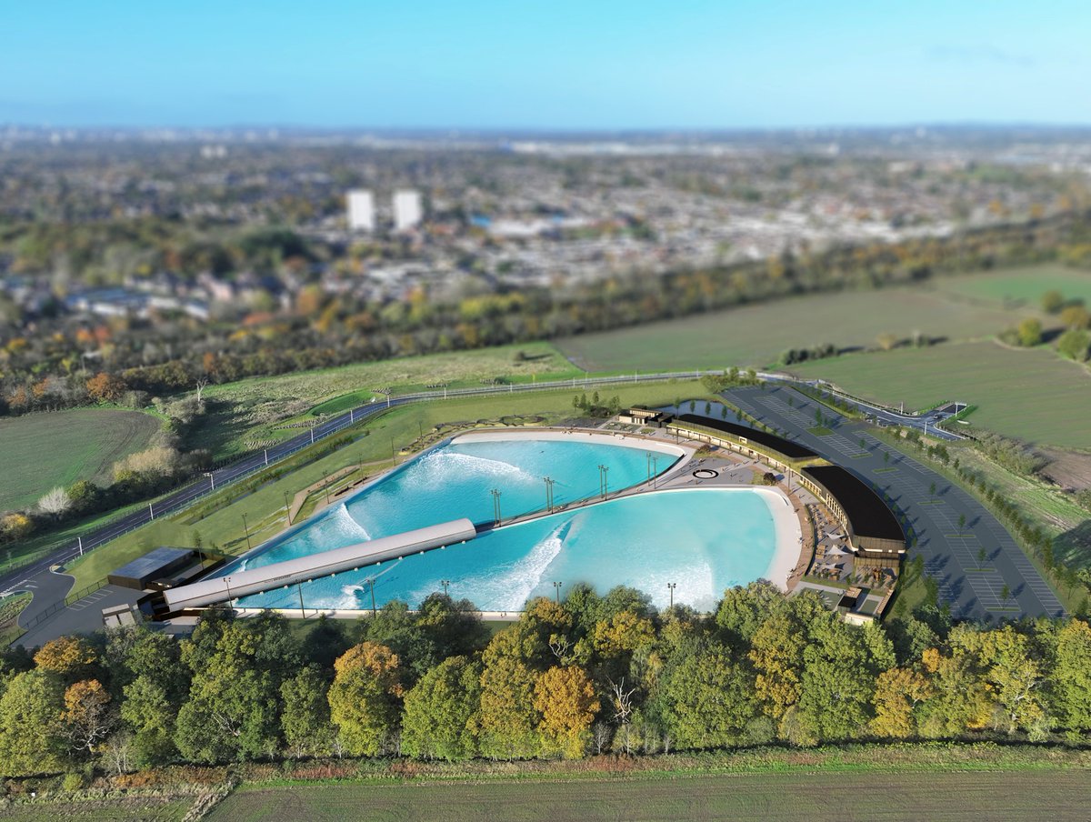 📣The awaited Wavegarden in Birmingham (UK) will be pumping world class waves by the end of 2025! surfer.com/trending-news/… #surfing #news #surfpark #sports