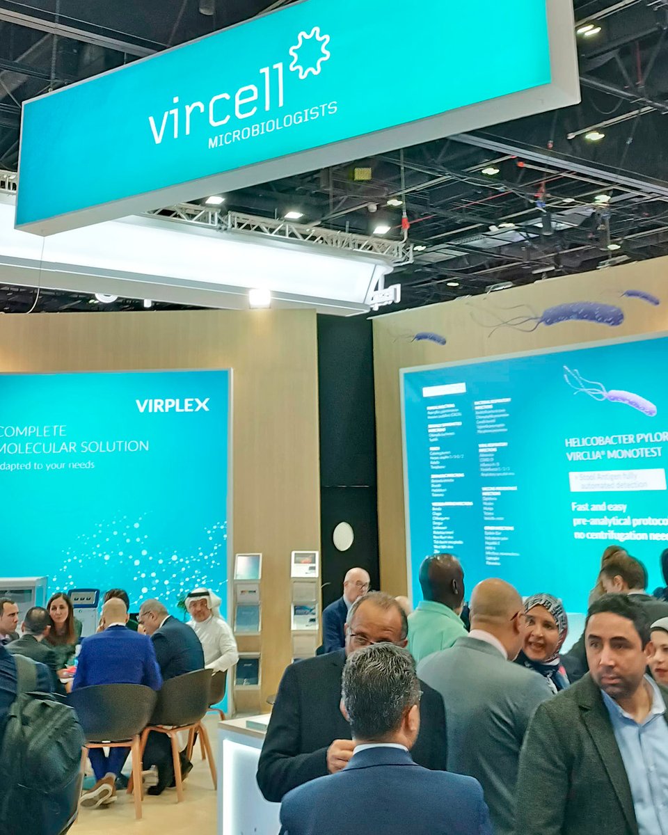 Stunning experience at #MEDLAB! We leave behind a few intense days of meetings, excited about the great welcome that our new kit #HELICOBACTERPYLORI AG VIRCLIA® MONOTEST for the detection of H. Pylori in stool, has received. Thanks to all who visited us! vircell.com/producto/helic…