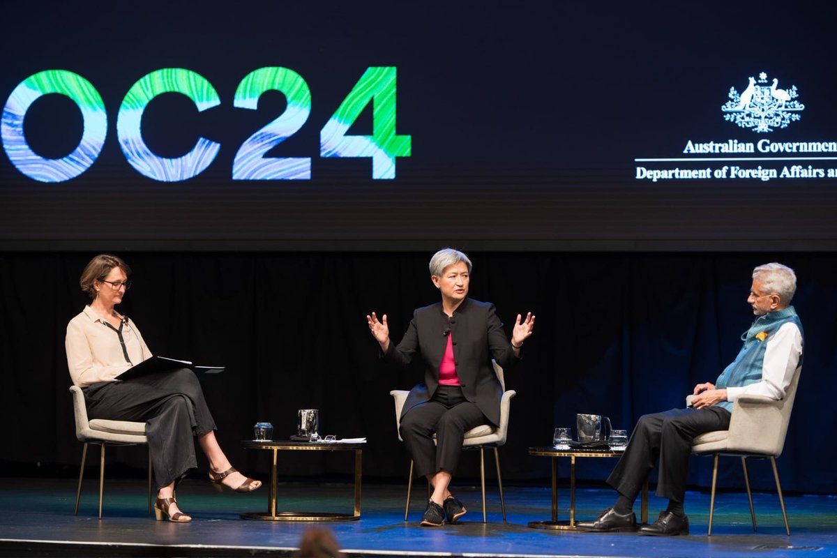 Delegates from more than 30 countries gathered in Perth on 9-10 Feb for the 2024 Indian Ocean Conference. Hosted by @dfat @indfoundation & @PerthUSAsia, the event facilitated important engagement towards a stable and sustainable Indian Ocean. #IOC2024 @SenatorWong @DrSJaishankar