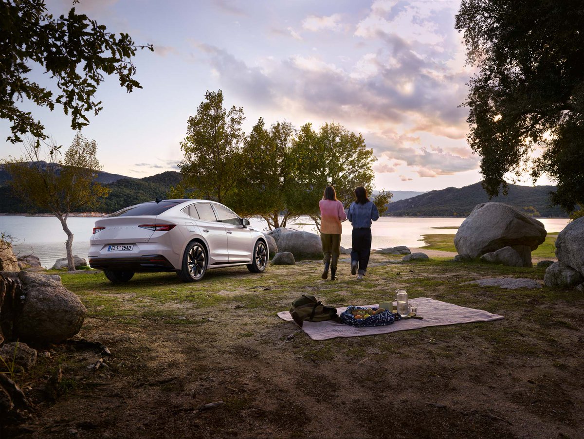 InezzProduction's tweet photo. Embracing the scenic beauty by the lake with the stunning  Enyaq by Skoda! 
Every frame tells a story, and we're thrilled to share this journey with you ! 

Throwback to our incredible shoot in 2021 ! Shot by Marc Trautmann. https://t.co/KzKuc6cHRZ