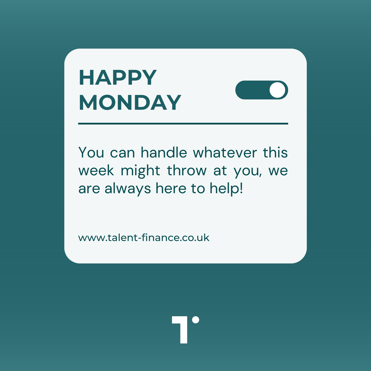 Remember, every Monday is a blank page in your professional narrative. Make it a masterpiece! ✍️

If you need support with your accountancy and finance specific recruitment, drop Sam a message this week - loom.ly/IW8QhX0

#Finance #Accounting #TalentFinance