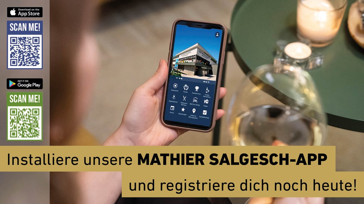 NouveauAG's tweet image. Mit der Mathier-App bleiben Sie immer und jederzeit auf dem Laufenden. Verpassen Sie nichts und installieren Sie die App noch heute auf Ihr Handy.

#MathierApp #MobileApp #HandyApp #AppStore #AppLifestyle #GooglePlay #IOSStore #Mathier #MathierWeine #Salgesch #Weisswein #Rotwein