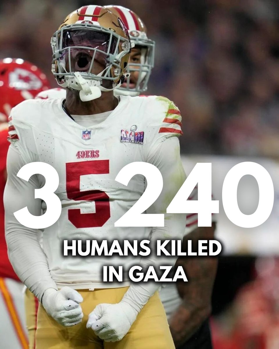 We hope everyone enjoyed the Super Bowl. All stats taken from Euro-Med Human Rights Monitor. #Gaza