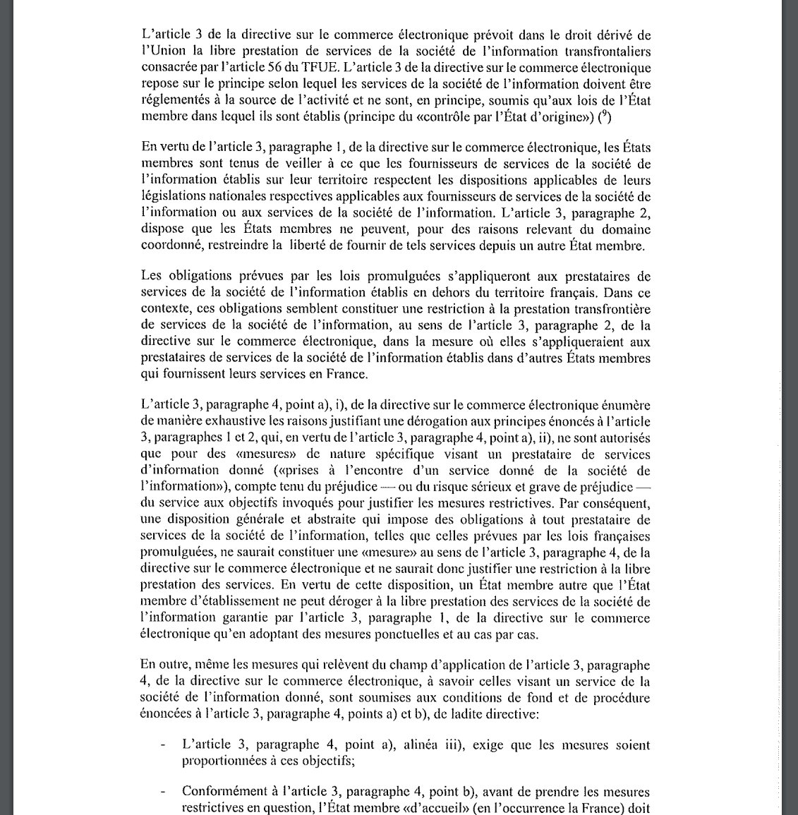 En août dernier, le texte français imposant une majorité numérique sur les réseaux sociaux (et donc un contrôle d'âge) avait été lourdement pilonné par la Commission européenne. 
linforme.com/tech-telecom/a…