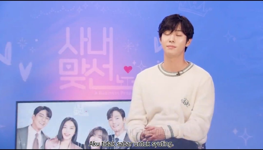 ucupseje's tweet photo. Q: What does a business proposal mean to you?
HS: for me filming has never been this exciting before, this is the first time I can film while smiling this happily, I can't wait to film, so..., for me the proposal business is a joy
#hyojeong https://t.co/OlHKzTb4Dl
