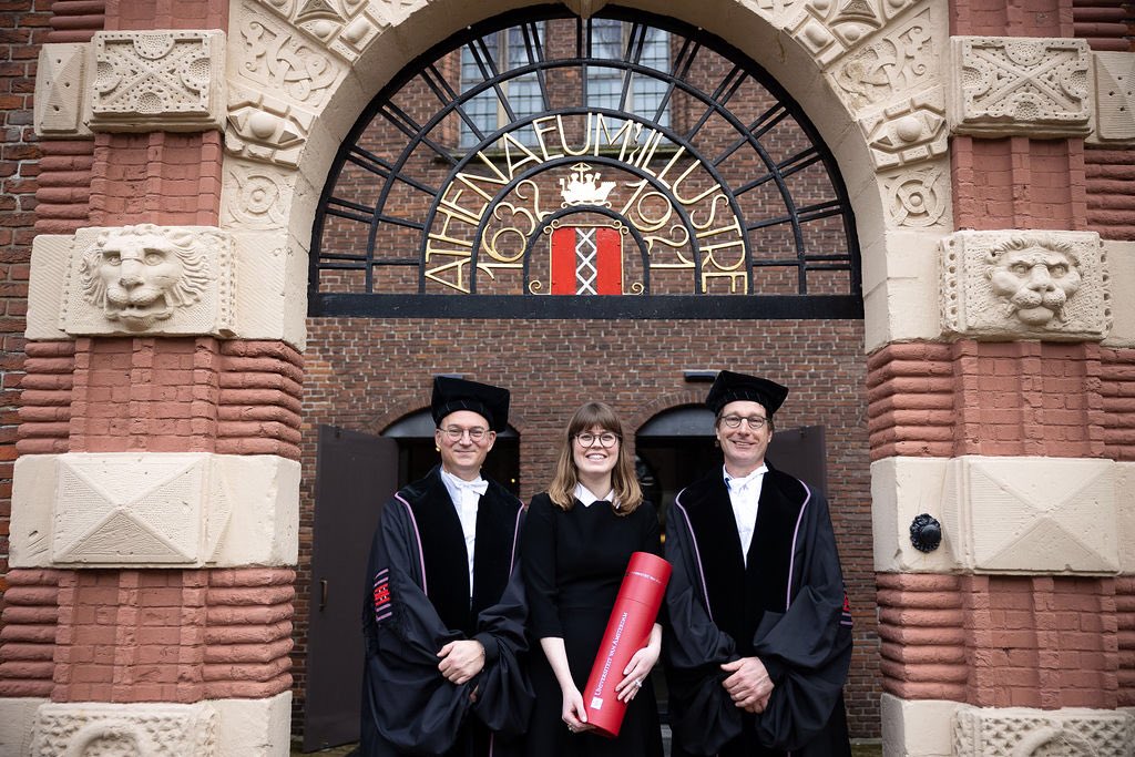 25-01-2024 > #PhDone Proud to have successfully defended my #PhD #dissertation 🎓 at the @UvA_Amsterdam in the presence of my great supervisors @JoostReek and @bruin_bas, respected opponents, and beloved colleagues, friends and family✨ #PhDVoice #ChemTwitter