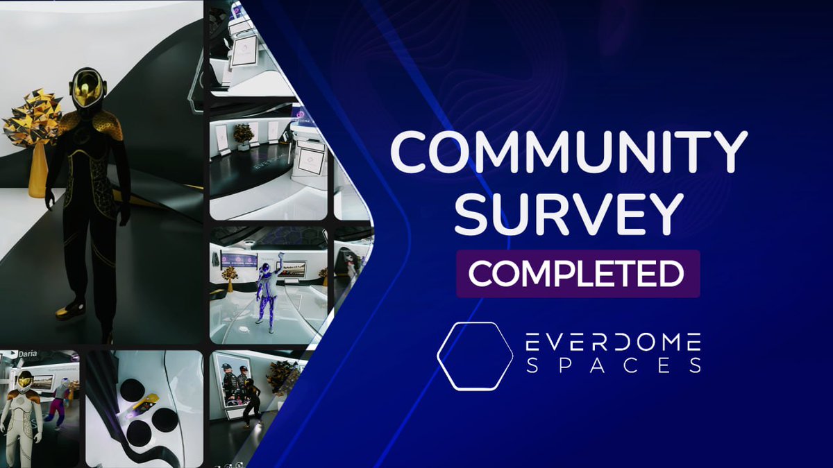 humainweb3's tweet photo. Our Spaces survey finishes - Everdome builds with our pioneering metaverse community.🏗

Collaboration is key to our future - Delighted to see such creative ideas from our Evernauts.💡Thanks to all who took part.❤️

More👉 https://t.co/IrohmIdMPo

#ImagineTheMetaverseDifferently https://t.co/qUOGYyWaNQ
