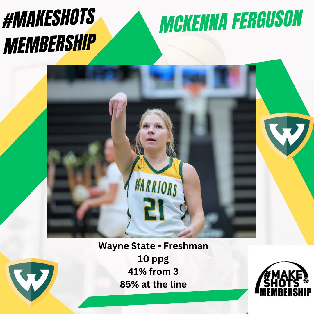 Andrew Secor (@secorsig) on Twitter photo #MakeShots Membership Update
<a href="/WSUWarriorsWBB/">Wayne State WBB</a> <a href="/MFerguson2023/">McKenna Ferguson</a>
- 4th year with MakeShots
- Top 10 in the GLIAC in FT and 3-point percentage
- Top 20 in scoring
Don’t join the #MakeShots Membership because of my words, videos, posts, or follows. Join because of her results! #MakeShots Membership Update
<a href="/WSUWarriorsWBB/">Wayne State WBB</a> <a href="/MFerguson2023/">McKenna Ferguson</a>
- 4th year with MakeShots
- Top 10 in the GLIAC in FT and 3-point percentage
- Top 20 in scoring
Don’t join the #MakeShots Membership because of my words, videos, posts, or follows. Join because of her results!