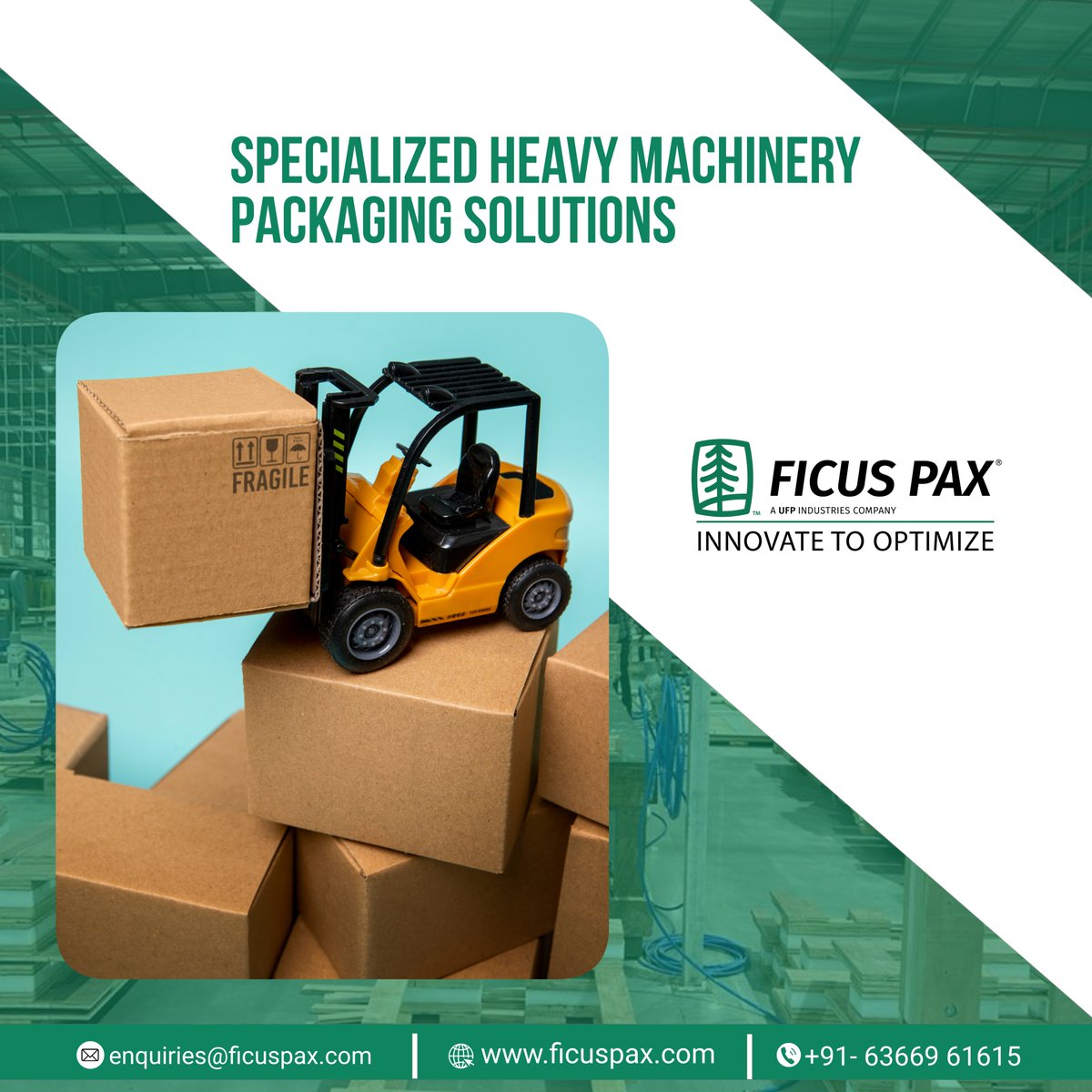 'Introducing Ficus Pax: Your Trusted Source for Heavy Machinery Packaging Solutions. Innovate to optimize with us.'

#FicusPax #HeavyMachinery #PackagingSolutions #IndustrialPackaging #InnovativeSolutions #MachineryTransport #EquipmentProtection #Logistics #SafetyFirst #Optimi