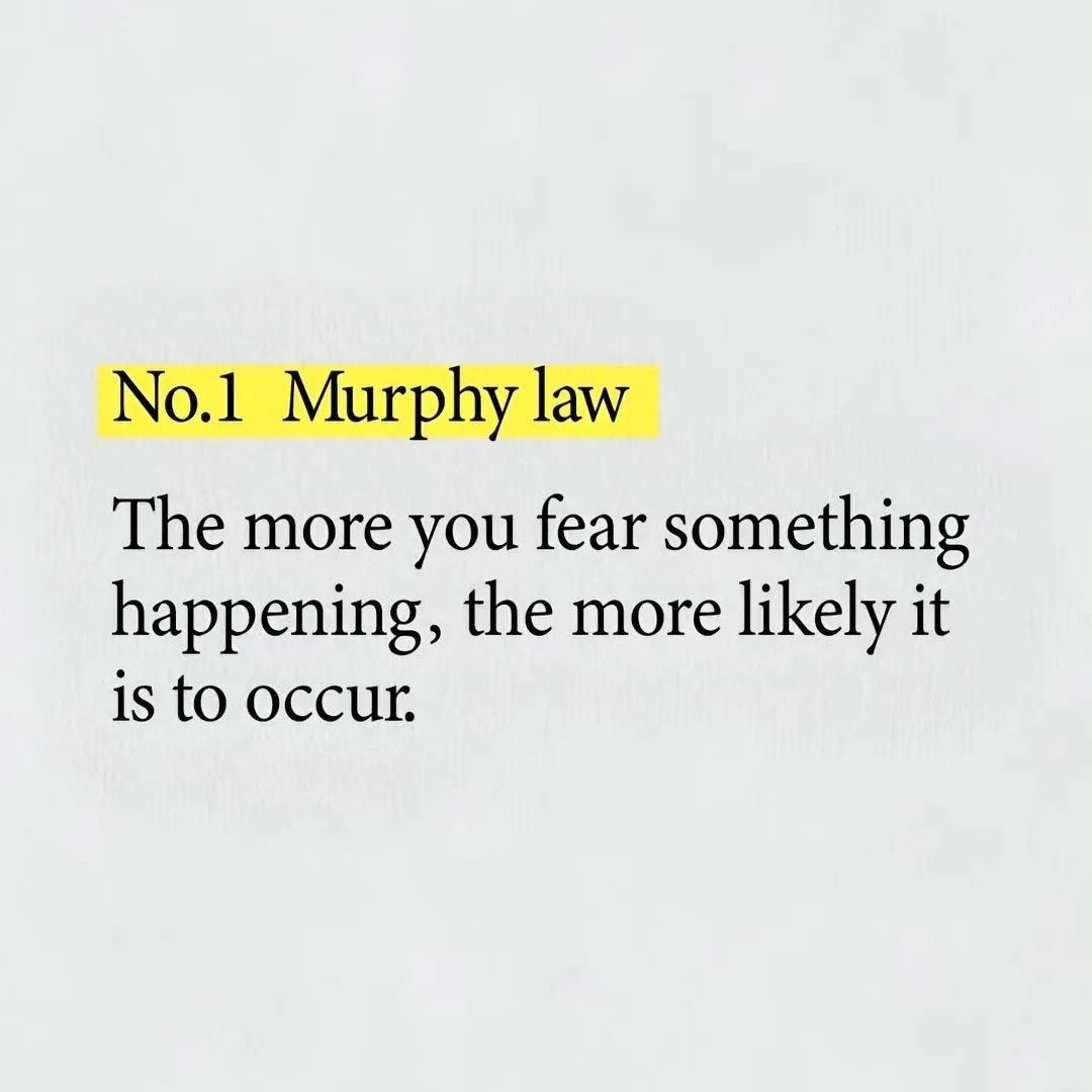 5 Most Famous Laws In The World To Conquer Your FEARS:

1. Murphy Law