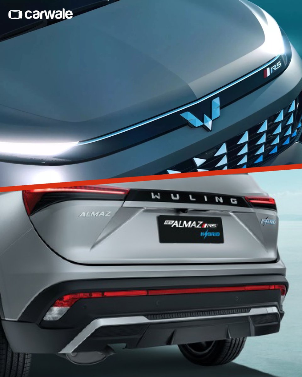 CarWale's tweet image. #MGHector aka #WulingAlmaz gets a sportier RS treatment in its home country!
- Multi-colour ambient lights
- 18-inch alloy wheels
- Diamond chrome grille
- 'RS' badging
- Black interior theme
- 9-speaker Harman sound system
- Wireless charger

#MG #Hector #MGMotorIndia #CWNews