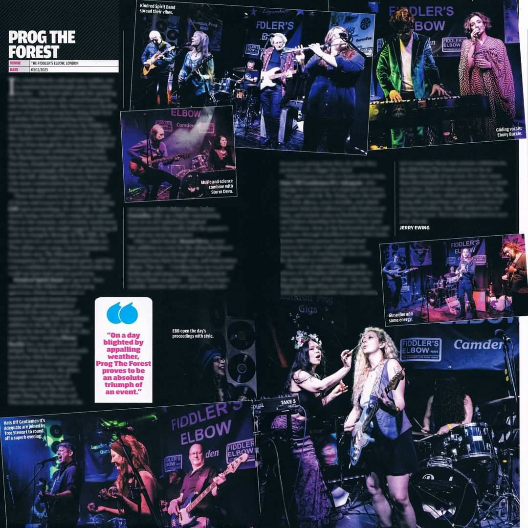 Huge thanks @TheJerryEwing of @ProgMagazineUK for his review in the latest issue of last December's @progtheforest! We had a wonderful time and really enjoyed the stellar sets from our fellow Prog friends! #music #livemusic #progrock #prog #gigs #reviews #london