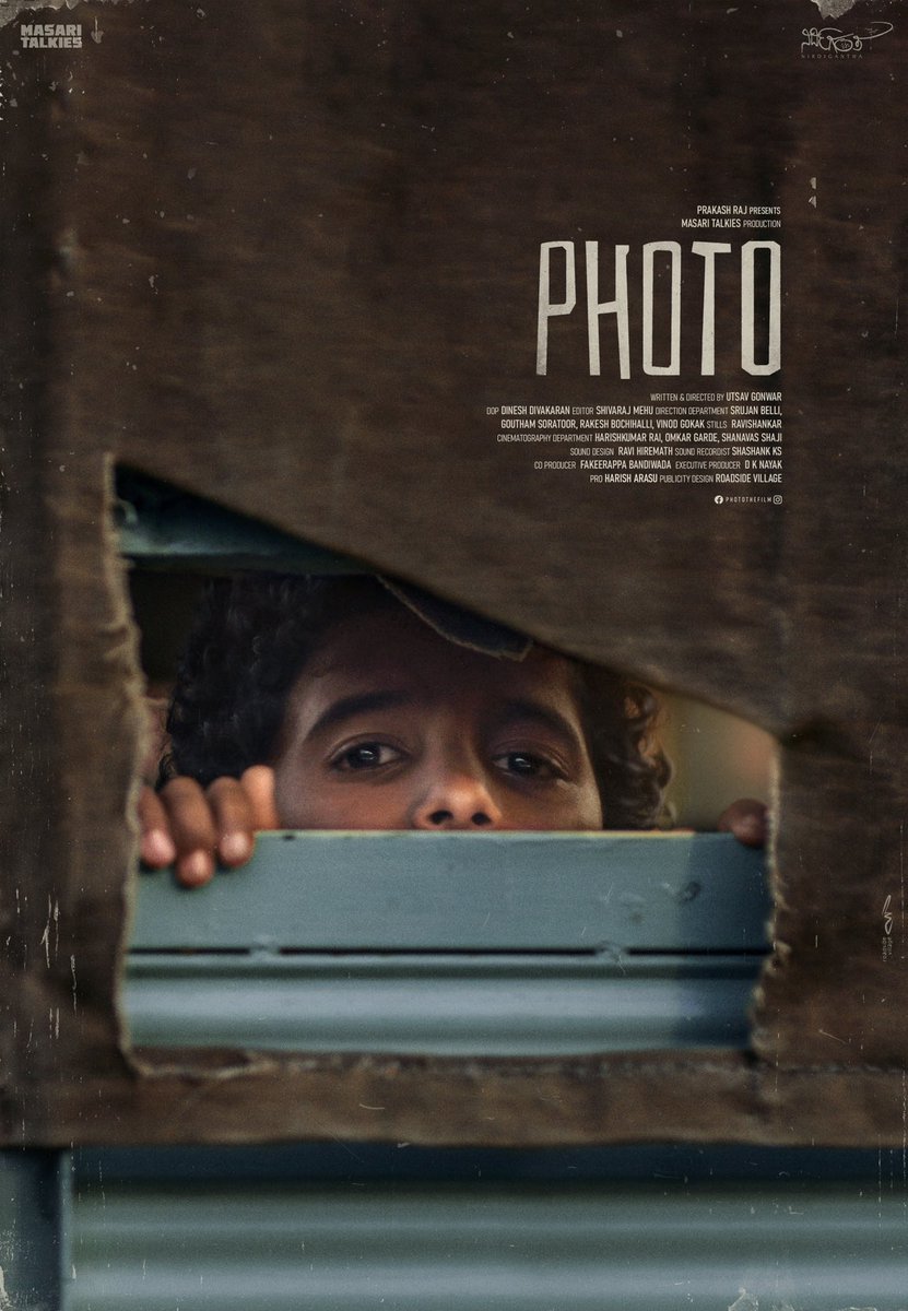 prakashraaj's tweet photo. Proud to present a very relevant film of our times “PHOTO” by this young team . I trust you will stand by us in this journey.. 🙏🏿🙏🏿🙏🏿@utsav225 @masaritalkies@GSoratoor @dineshdivakar_ @photothefilm @harishkumarrai @Mahadevhadapad @shivarajmehu ⁦@PROHarisarasu⁩ https://t.co/sDd3p072Xv
