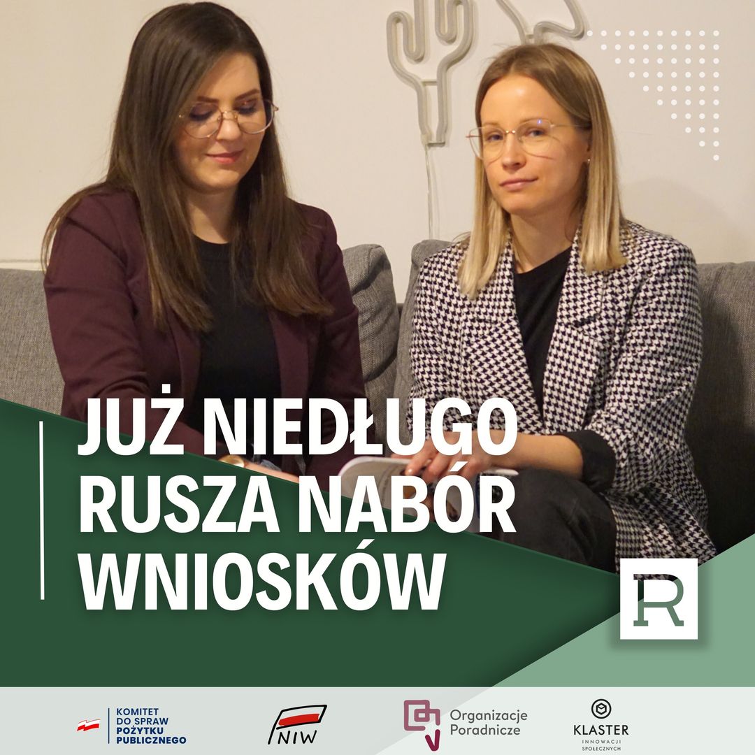 Śledźcie nasze media, już niedługo rozpoczniemy nabór wniosków w konkursie Regranting Organizacji Poradniczych 2024-2026. Przyznamy granty na łączną kwotę 260 000 zł! Już wkrótce więcej informacji na stronie grantydlaporadni.pl