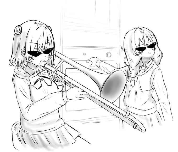 六花ちゃんと千冬ちゃんのトロンボーン電子レンジ!🤣 