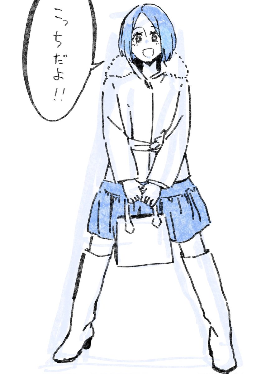 褒められたのでAYAさんのバーチャルデートをもう一枚☺️

シルエットから描くとササッと描いても伝わるので、SNS交流の際はとても有効ですね。 