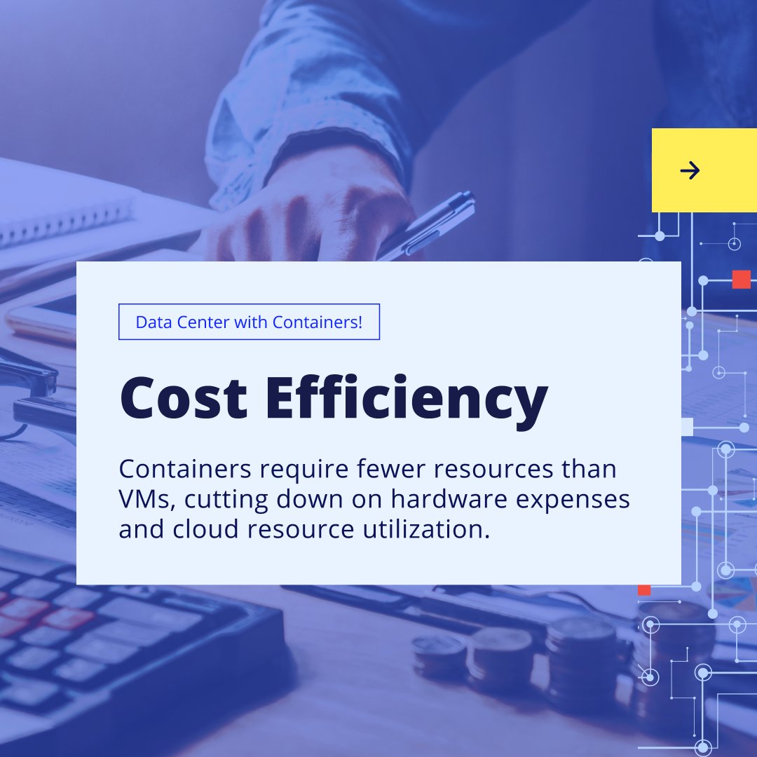 ar4mirez's tweet image. 🚀 Transform your data center with #ContainerTechnology! Enjoy reduced costs, faster deployments, and improved security. Dive into the future of infrastructure! 💡📉 #TechInnovation #DigitalTransformation