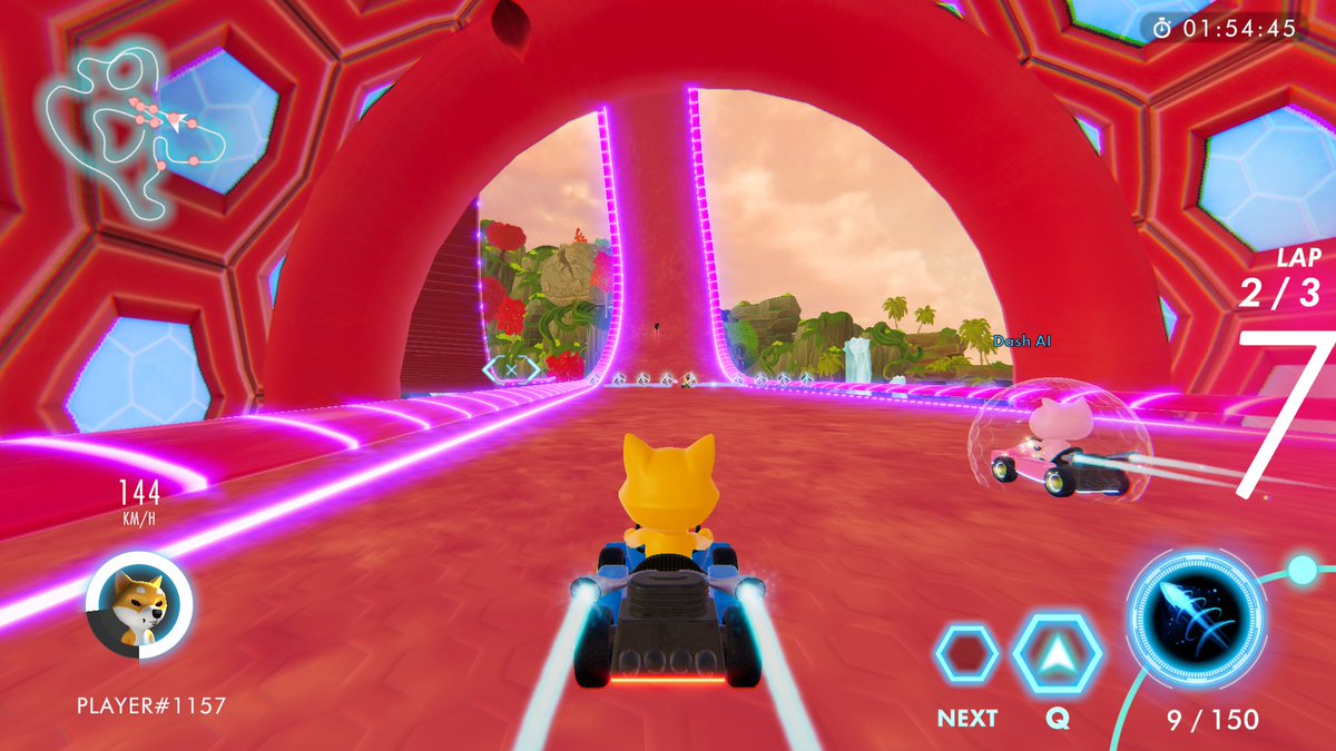 0xSamWeb's tweet image. Playing @KittyKartRacing  by @9vrseInc who recently received a grant from @arbitrum 

The gameplay is smooth and very fast, a cool concept with third-person shooting and racing.

#Web3Gaming