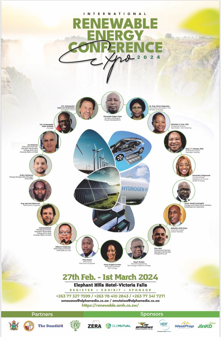 "Get ready to explore the future of energy with Nyamezela Metering at the International Renewable Energy Conference Expo 2024, Feb 27th to March 1st. Discover how our smart metering solutions are revolutionizing the renewable energy landscape. Don't miss out! 

#RenewableFuture