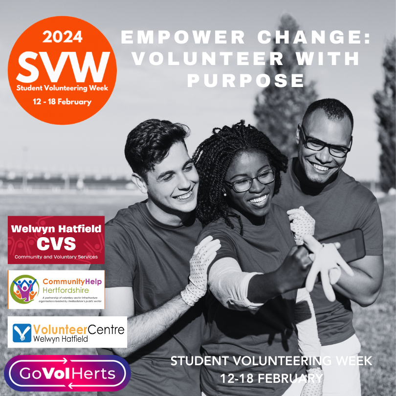 Students we're calling you! Put your extra energy into a new activity. The #VolunteerCentreWelHat, alongside @GoVolHerts and @CHHertfordshire, helps students find the perfect volunteering fit. Explore opportunities govolherts.org.uk #SVW2024 #HertsVolunteerCentres