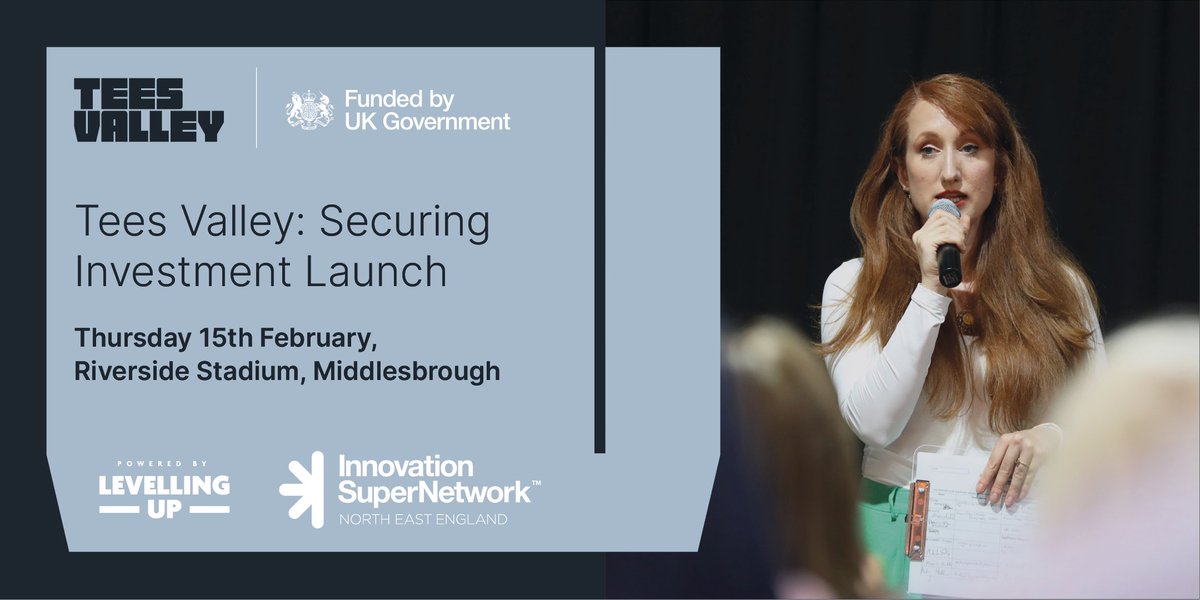 Join us on Thursday 15th Feb at Riverside Stadium, Middlesbrough to find out more about Tees Valley: Securing Investment @TVCA Hurry, spaces are going fast, book your place now 👉 eventbrite.co.uk/e/tees-valley-…