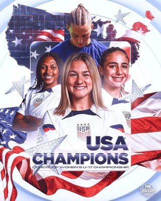 JohnChampeHS's tweet photo. Congratulations to our very own, @MyaTownes23 for the victory as a member of the USA u17 National Team! She scored 5 total goals during the conference, including the first one in the championship game! We are proud of you Mya! #CHAMPEion @LCPSOfficial https://t.co/Ed4bhZJt53