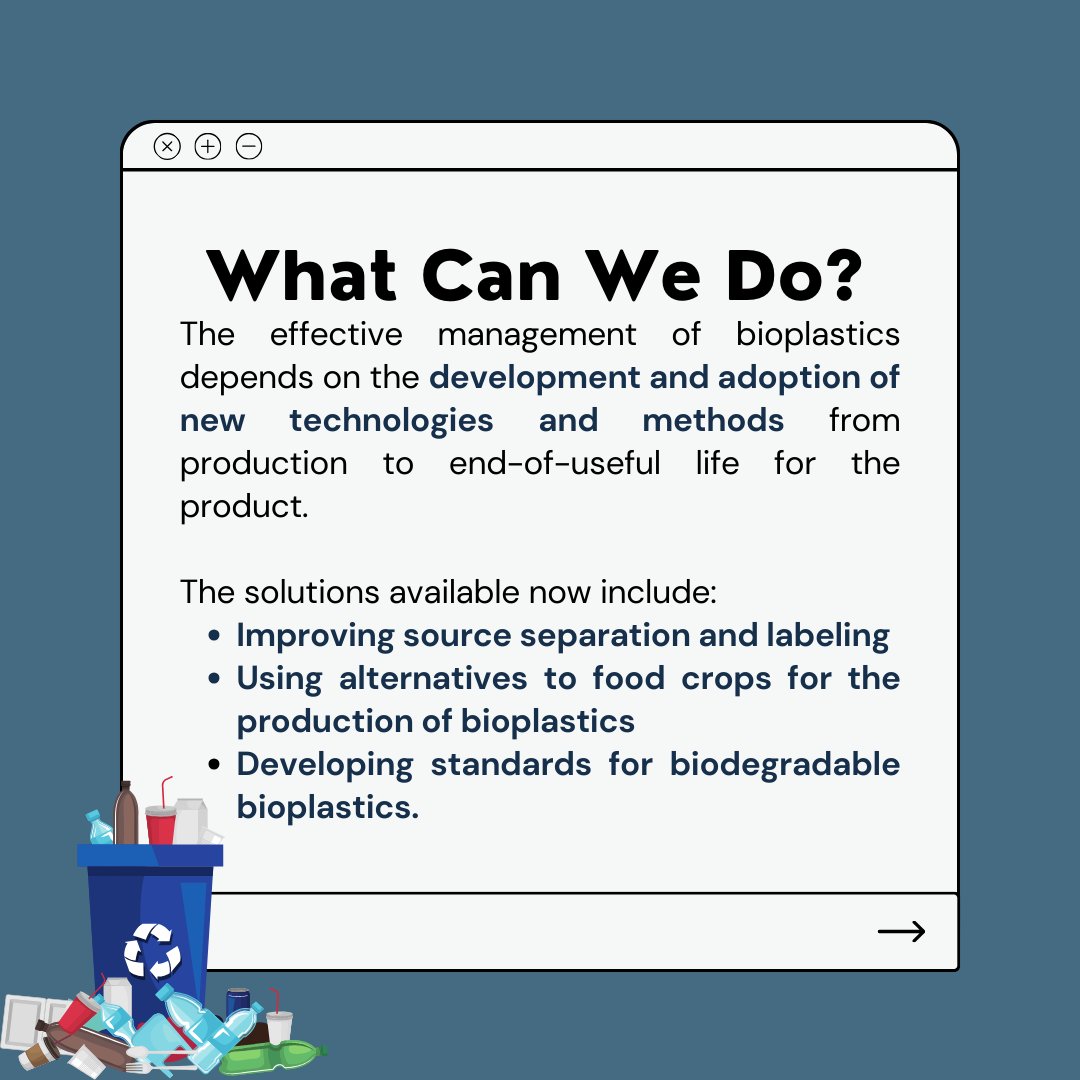 GhanaNPAP's tweet photo. We've been debunking a couple of #plasticsmyths on LinkedIn. It's time to bring them here!
Current evidence suggests that bioplastics are not a better environmental alternative to conventional plastics.
#plasticaction #npap #worldeconomicforum #ghananpap #ghana #plastics https://t.co/HzRFA1cONG
