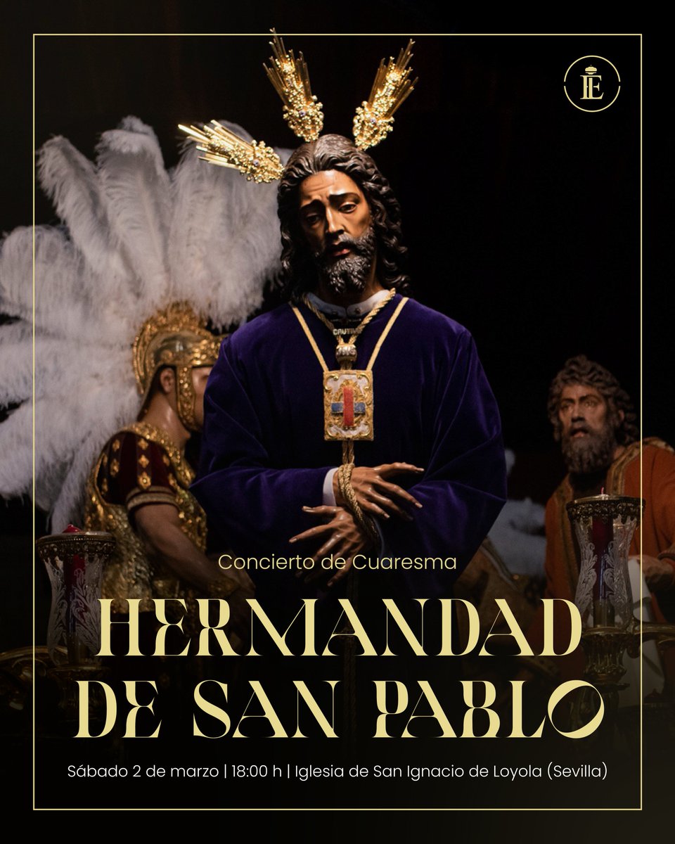 bandaelevacion's tweet photo. #Agenda | En la tarde del próximo 2 de marzo estaremos en la Iglesia de San Ignacio de Loyola, del sevillano barrio de San Pablo, donde ofreceremos un concierto de marchas procesionales.

#ElevaciónUnaPasión https://t.co/Y7pQXMxoWQ