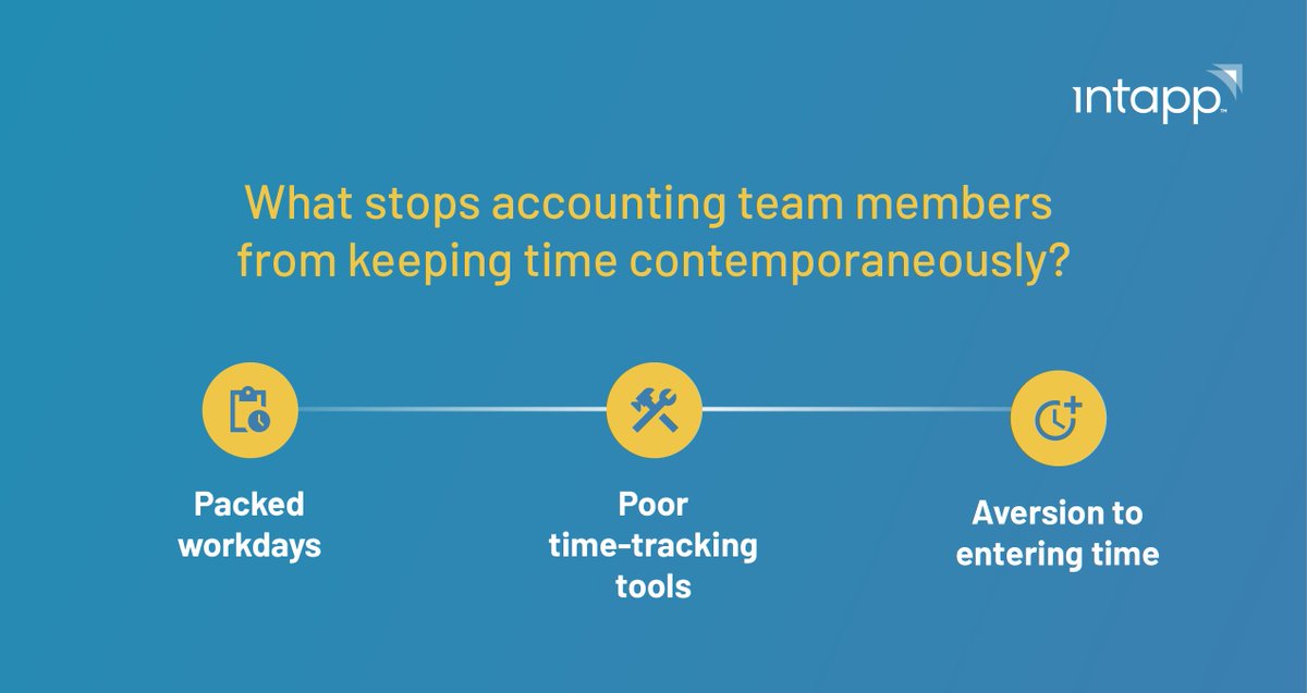 intapp's tweet image. A webinar survey conducted by @Moore__Global shows 46% of attendees found their #1 cause of burnout is lack of visibility into how their effort is spent. #IntappTime provides insights that helps professionals be more productive and improve workstreams.

hubs.li/Q02kxyb40