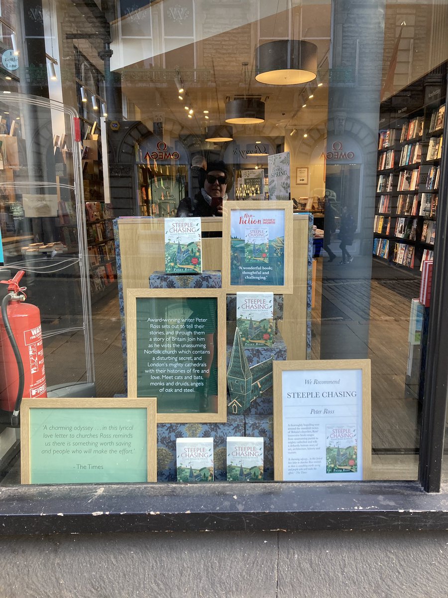 NotRock's tweet photo. Great to see #SteepleChasing by @PeterAlanRoss in the window of @WaterstonesNG 🔔⛪️ https://t.co/Buw6vR45pZ